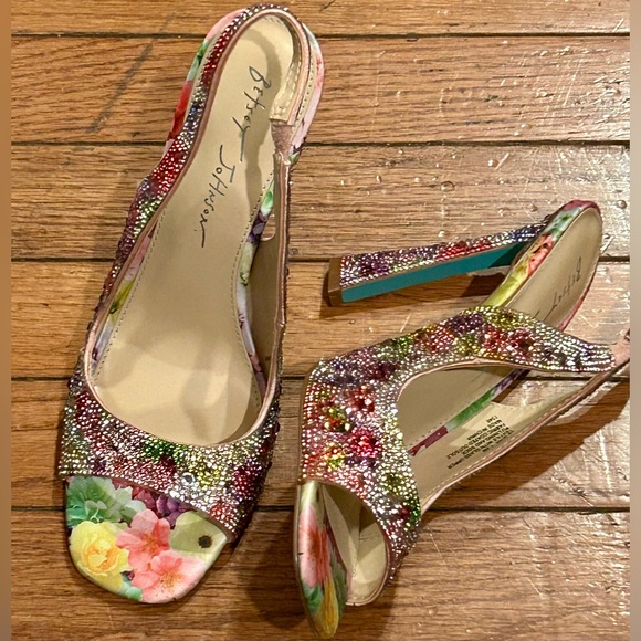 Betsey Johnson Shoes - Betsey Johnson Mina Stiletto Heels With rhinestone Size 9